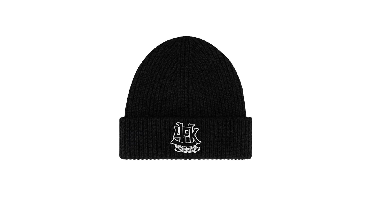 4FK BLACK BEANIE