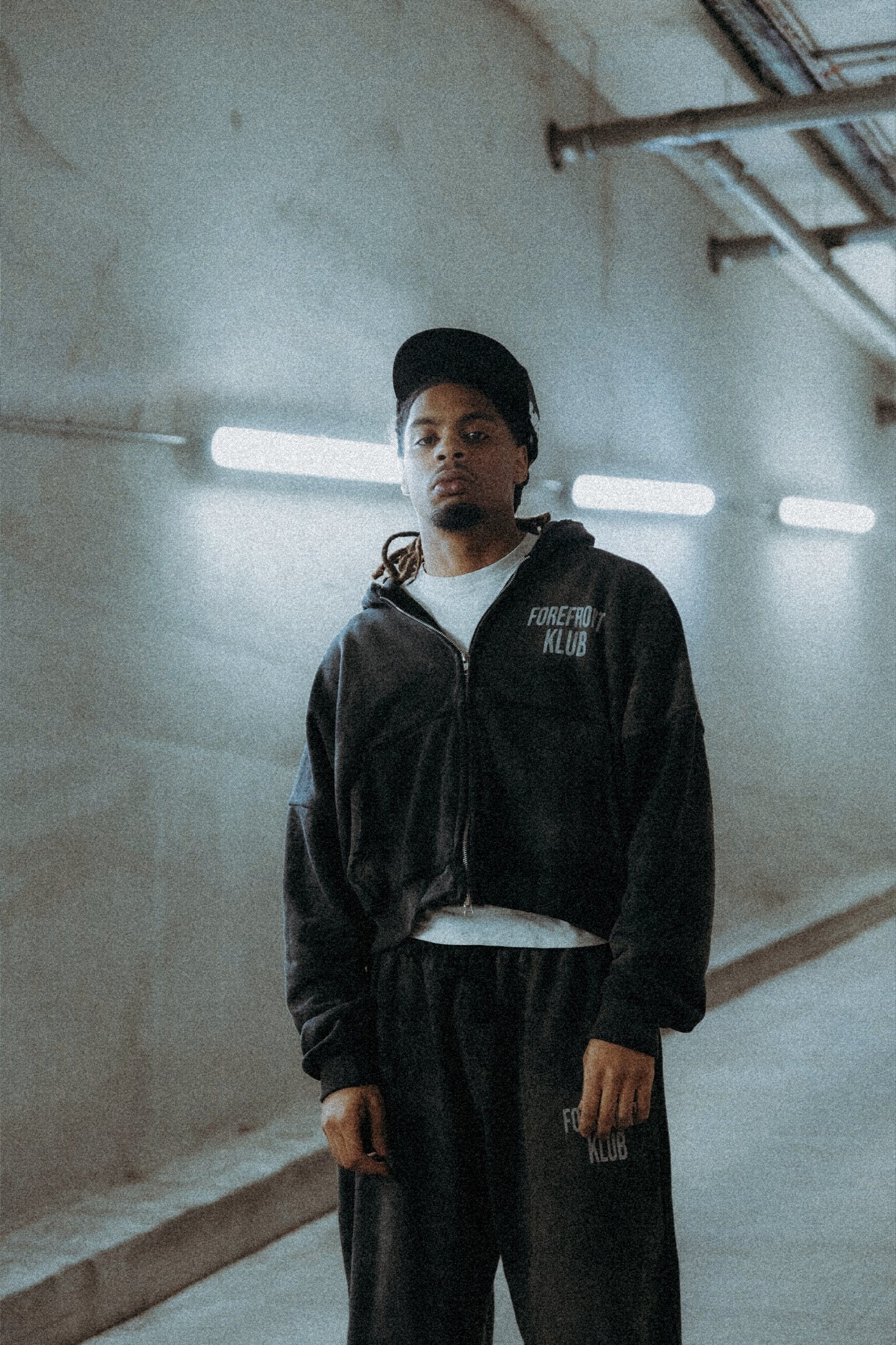 4FK WASHED GREY HOODIE